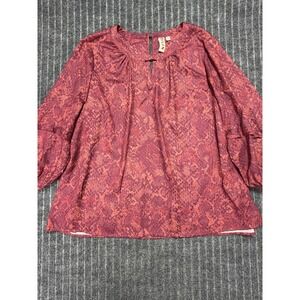 Dolan Left Coast Collection Blouse Womens 2X Bohemian Business Casual Career